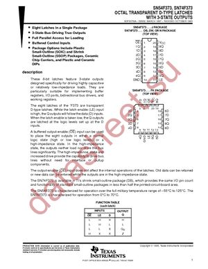 SN74F373DWR datasheet  